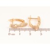 Сережки Xuping Колір Позолота 18K англійський замок Візерунок з кристалами фото №2 Сережки Xuping Колір Позолота 18K англійський замок Візерунок з кристалами фото №2