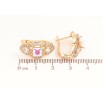 Серьги Xuping Цвет Позолота 18K английский замок Узор с инкрустацией кристаллами фото №2 Серьги Xuping Цвет Позолота 18K английский замок Узор с инкрустацией кристаллами фото №2