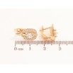 Серьги Xuping Цвет Позолота 18K английский замок Инкрустация кристаллами фото №2 Серьги Xuping Цвет Позолота 18K английский замок Инкрустация кристаллами фото №2