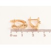 Серьги Xuping Цвет Позолота 18K английский замок Восьмерки с кристаллами фото №2 Серьги Xuping Цвет Позолота 18K английский замок Восьмерки с кристаллами фото №2