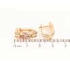 Сережки Xuping Колір Позолота 18K англійський замок Візерунок з різнокольоровими кристалами фото №2 Сережки Xuping Колір Позолота 18K англійський замок Візерунок з різнокольоровими кристалами фото №2