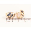 Сережки Xuping Колір Позолота 18K англійський замок Інкрустація синіми кристалами фото №2 Сережки Xuping Колір Позолота 18K англійський замок Інкрустація синіми кристалами фото №2