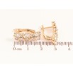 Серьги Xuping Цвет Позолота 18K английский замок Инкрустация кристаллами фото №2 Серьги Xuping Цвет Позолота 18K английский замок Инкрустация кристаллами фото №2
