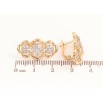 Серьги Xuping Цвет Позолота 18K английский замок Узор с кристаллами фото №2 Серьги Xuping Цвет Позолота 18K английский замок Узор с кристаллами фото №2