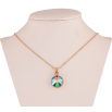Кулон Xuping цвет Позолота 18К с кр-ми Swarovski на цепочке Кристалл размер 40-46см х 1.5мм фото №2