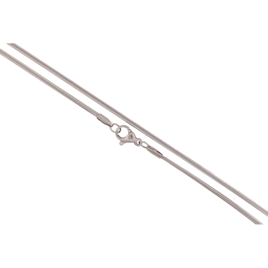 Цепочка Xuping ТТМ Stainless Steel цвет Родий Плетение Ювелирный шнур длина 45см х 2мм фото №1 Цепочка Xuping ТТМ Stainless Steel цвет Родий Плетение Ювелирный шнур длина 45см х 2мм фото №1