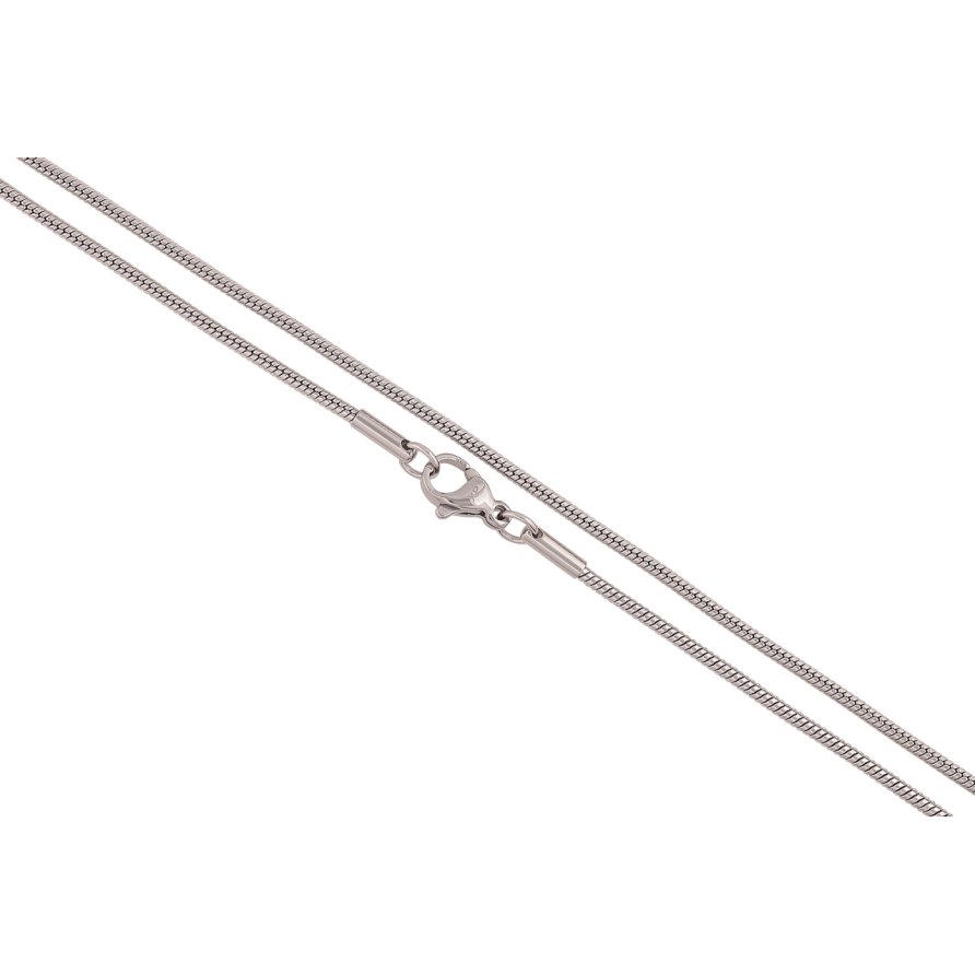 Ланцюжок Xuping ТТМ Stainless Steel колір Родій Плетіння Ювелірний шнур довжина 45см х 1.5мм фото №1