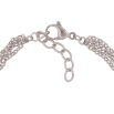 Браслет Xuping ТТМ Stainless Steel цвет Родий Цепочки с декоративной вставкой длина с доп. цепочкой 18-21см х 2-12мм фото №2