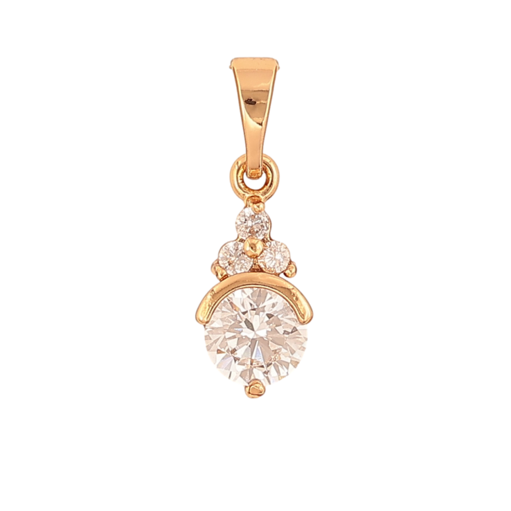 Кулон Xuping цвет Позолота 18K Узор с инкрустацией кристаллами для цепочки до 5мм фото №3
