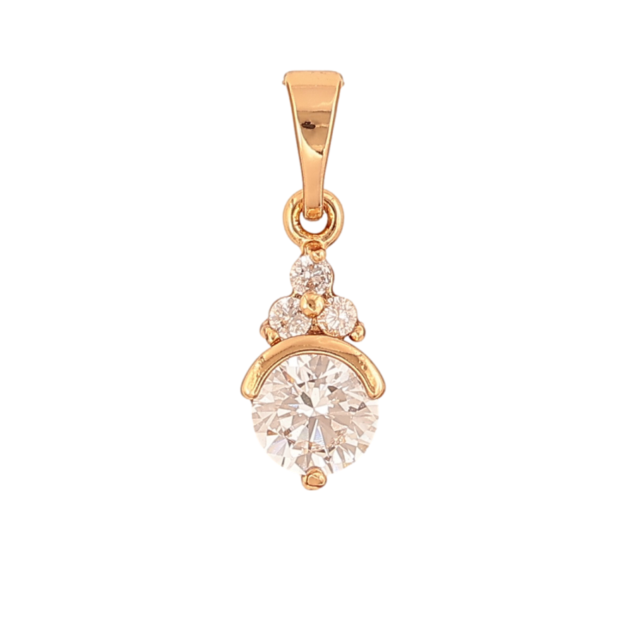 Кулон Xuping цвет Позолота 18K Узор с инкрустацией кристаллами для цепочки до 5мм фото №1 Кулон Xuping цвет Позолота 18K Узор с инкрустацией кристаллами для цепочки до 5мм фото №1