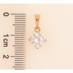 Кулон Xuping цвет Позолота 18K Кристалл, ø 7 мм для цепочки до 5 мм фото №2