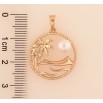 Кулон Xuping Позолота колір 18K Пальми для ланцюжка до 5мм фото №2 Кулон Xuping Позолота колір 18K Пальми для ланцюжка до 5мм фото №2