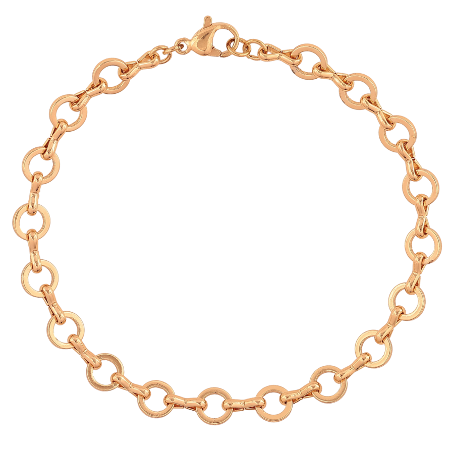 Браслет Xuping Цвет Позолота 18K Цепочка Фантазийная размер 19см х 6мм фото №1