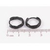 Серьги Xuping Цвет Позолота Black (черное золото) колечки Декоративный узор фото №2 Серьги Xuping Цвет Позолота Black (черное золото) колечки Декоративный узор фото №2