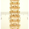 Браслет Xuping Позолота 18K Глидерное Плетение Бочонки с Гранями размер 18,5 см фото №3 Браслет Xuping Позолота 18K Глидерное Плетение Бочонки с Гранями размер 18,5 см фото №3