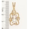 Кулон Xuping Позолота 18K Прямоугольный Кристалл в Фигурной Изящной Оправе с Инкрустацией Цирконий фото №2 Кулон Xuping Позолота 18K Прямоугольный Кристалл в Фигурной Изящной Оправе с Инкрустацией Цирконий фото №2