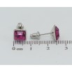 Сережки Xuping колір Родій з кристалами Swarovski пусети Квадратний Кристал 6х6 мм фото №3 Сережки Xuping колір Родій з кристалами Swarovski пусети Квадратний Кристал 6х6 мм фото №3