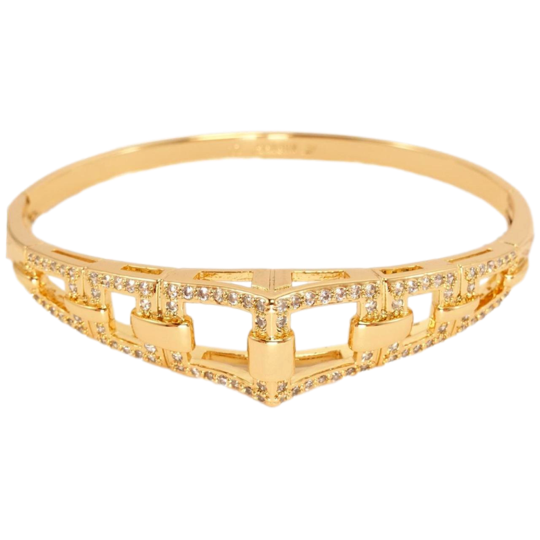 Браслет Xuping Позолота 18K Строга Геометрія ø 6 см фото №4