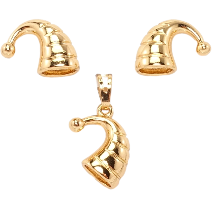 Набор Xuping Позолота 18K Серьги Кулон Колпак фото №2 Набор Xuping Позолота 18K Серьги Кулон Колпак фото №2