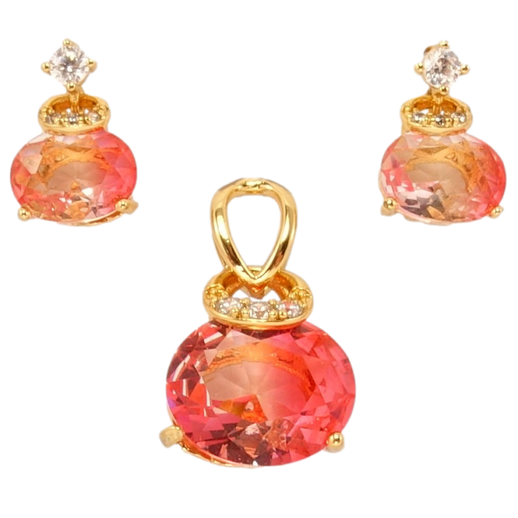 Набор Xuping Позолота 18K Серьги Кулон Кристальное сияние фото №17 Набор Xuping Позолота 18K Серьги Кулон Кристальное сияние фото №17