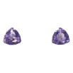 Серьги Xuping цвет Родий с кристаллами Swarovski пусеты Треугольный кристалл Purple Velvet 7 мм фото №2 Серьги Xuping цвет Родий с кристаллами Swarovski пусеты Треугольный кристалл Purple Velvet 7 мм фото №2