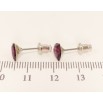 Серьги Xuping цвет Родий с кристаллами Swarovski пусеты Треугольный кристалл Burgundy 7 мм фото №3 Серьги Xuping цвет Родий с кристаллами Swarovski пусеты Треугольный кристалл Burgundy 7 мм фото №3