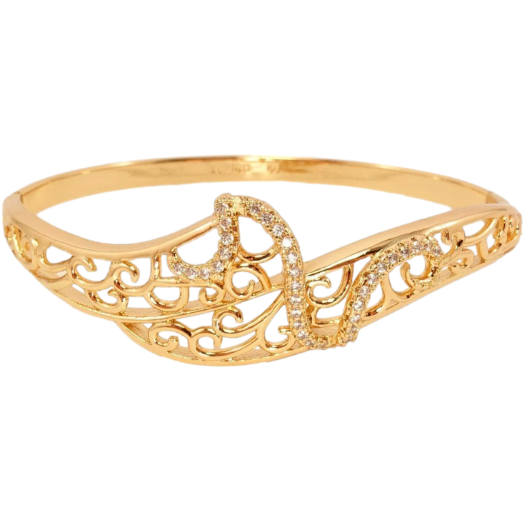 Браслет Xuping Позолота 18K Декоративный вензельный орнамент ø 6см фото №8
