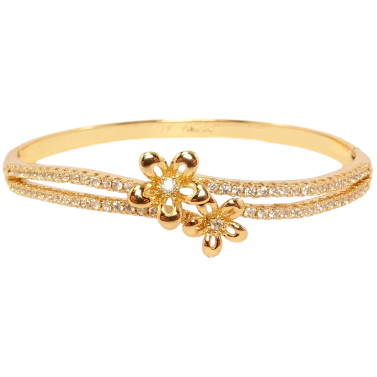 Браслет Xuping Позолота 18K Нежный цветочный орнамент ø 5,7см фото №25 Браслет Xuping Позолота 18K Нежный цветочный орнамент ø 5,7см фото №25