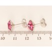 Серьги Xuping цвет Родий с кристаллами Swarovski пусеты Кристалл Rose ø 10мм фото №3 Серьги Xuping цвет Родий с кристаллами Swarovski пусеты Кристалл Rose ø 10мм фото №3