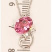Кулон Xuping цвет Родий с кристаллами Swarovski на цепочке Котик с кристаллом Light Rose длина 38.5-43.5см х фото №2 Кулон Xuping цвет Родий с кристаллами Swarovski на цепочке Котик с кристаллом Light Rose длина 38.5-43.5см х фото №2