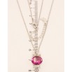 Кулон Xuping цвет Родий с кристаллами Swarovski на цепочке Котик с кристаллом Fuchsia длина 38,5-43см х 1мм фото №5 Кулон Xuping цвет Родий с кристаллами Swarovski на цепочке Котик с кристаллом Fuchsia длина 38,5-43см х 1мм фото №5
