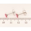 Серьги Xuping цвет Родий с кристаллами Swarovski пусеты Капелька кристалл Light Rose 6х4мм фото №3 Серьги Xuping цвет Родий с кристаллами Swarovski пусеты Капелька кристалл Light Rose 6х4мм фото №3