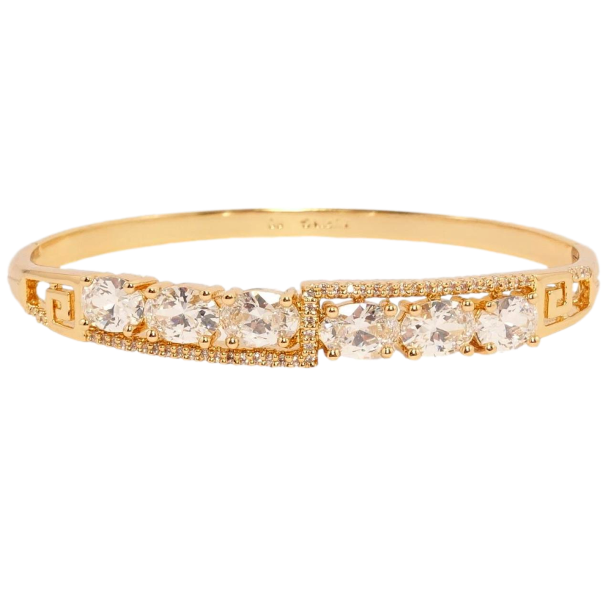 Браслет Xuping Позолота 18K Чарующий блеск ø 6см фото №1 Браслет Xuping Позолота 18K Чарующий блеск ø 6см фото №1