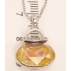Кулон Xuping цвет Родий с кристаллами Swarovski на цепочке Сумочка кристалл Topaz Shimmer длина 46-51см фото №2