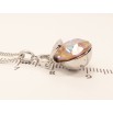 Кулон Xuping цвет Родий с кристаллами Swarovski на цепочке Сумочка кристалл Cappuccino Delite длина фото №4 Кулон Xuping цвет Родий с кристаллами Swarovski на цепочке Сумочка кристалл Cappuccino Delite длина фото №4