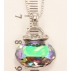 Кулон Xuping цвет Родий с кристаллами Swarovski на цепочке Сумочка кристалл Paradise Shine длина 46-51см фото №2