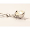 Кулон Xuping цвет Родий с кристаллами Swarovski на цепочке Сумочка кристалл White Opal длина 45.5-51.5см фото №4