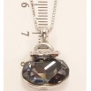 Кулон Xuping цвет Родий с кристаллами Swarovski на цепочке Сумочка кристалл Graphite длина 45.5-51см фото №2 Кулон Xuping цвет Родий с кристаллами Swarovski на цепочке Сумочка кристалл Graphite длина 45.5-51см фото №2