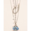 Кулон Xuping цвет Родий с кристаллами Swarovski на цепочке Сумочка кристалл Aquamarine длина 46.5-52см фото №4 Кулон Xuping цвет Родий с кристаллами Swarovski на цепочке Сумочка кристалл Aquamarine длина 46.5-52см фото №4