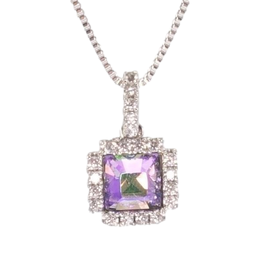 Кулон Xuping цвет Родий с кристаллами Swarovski на цепочке Кристалл Paradise Shine в окружении фото №1 Кулон Xuping цвет Родий с кристаллами Swarovski на цепочке Кристалл Paradise Shine в окружении фото №1