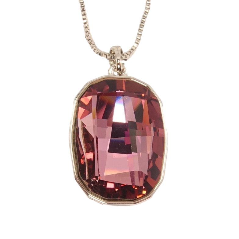 Кулон Xuping колір Родій із кристалами Swarovski на ланцюжку Кристал Burgundy довжина 48-53см фото №13 Кулон Xuping колір Родій із кристалами Swarovski на ланцюжку Кристал Burgundy довжина 48-53см фото №13