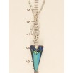 Кулон Xuping цвет Родий с кристаллами Swarovski на цепочке Кристалл стрела Capri Blue длина 39,5-45см фото №2 Кулон Xuping цвет Родий с кристаллами Swarovski на цепочке Кристалл стрела Capri Blue длина 39,5-45см фото №2