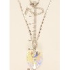 Кулон Xuping цвет Родий с кристаллами Swarovski на цепочке Кристалл сердечко Shimmer длина 39-44см фото №4 Кулон Xuping цвет Родий с кристаллами Swarovski на цепочке Кристалл сердечко Shimmer длина 39-44см фото №4