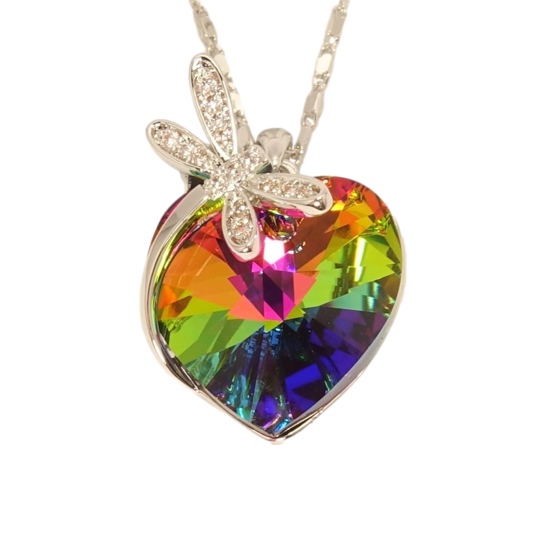 Кулон Xuping колір Родій із кристалами Swarovski на ланцюжку Серце кристал Vitrail Medium зі бабкою довжина фото №18 Кулон Xuping колір Родій із кристалами Swarovski на ланцюжку Серце кристал Vitrail Medium зі бабкою довжина фото №18