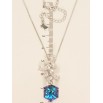 Кулон Xuping цвет Родий с кр-ми Swarovski на цепочке Цветочная феерия с кристальным кубом длина 39-44см фото №4 Кулон Xuping цвет Родий с кр-ми Swarovski на цепочке Цветочная феерия с кристальным кубом длина 39-44см фото №4