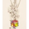 Кулон Xuping цвет Родий с кр-ми Swarovski на цепочке Цветочная феерия с кристальным кубом длина 39-44см фото №2 Кулон Xuping цвет Родий с кр-ми Swarovski на цепочке Цветочная феерия с кристальным кубом длина 39-44см фото №2