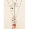 Кулон Xuping цвет Родий с кр-ми Swarovski на цепочке Цветочная феерия с кристальным кубом длина 39-44см фото №4 Кулон Xuping цвет Родий с кр-ми Swarovski на цепочке Цветочная феерия с кристальным кубом длина 39-44см фото №4