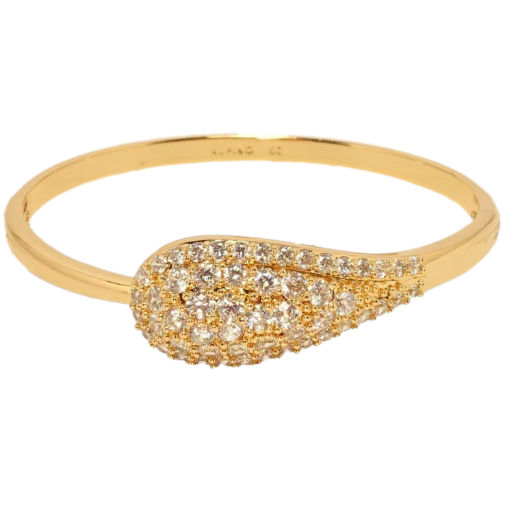 Браслет Xuping Позолота 18K Капля инкрустированная цирконием ø 5,7см фото №12 Браслет Xuping Позолота 18K Капля инкрустированная цирконием ø 5,7см фото №12