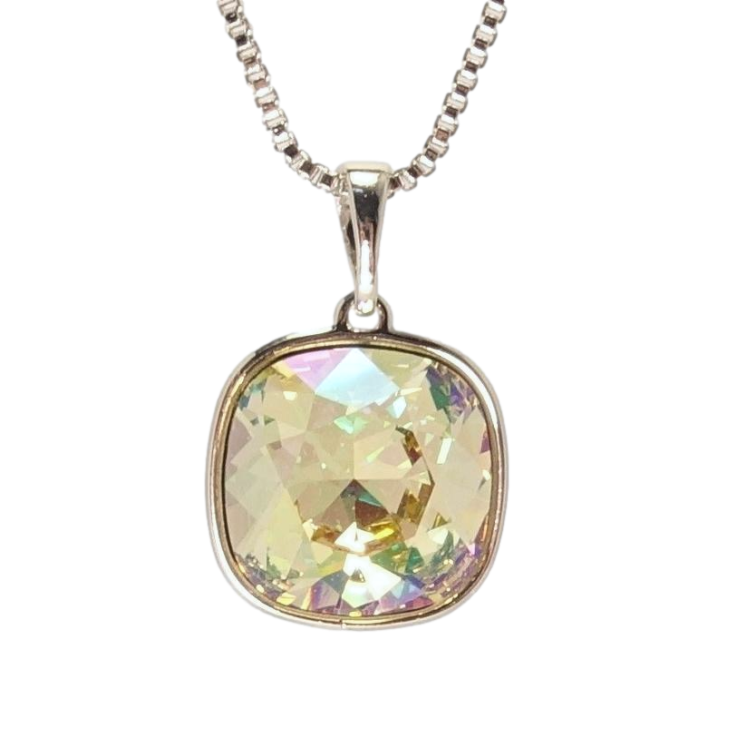 Кулон Xuping цвет Родий с кр-ми Swarovski на цепочке Кристалл Luminous Green длина 42-46,5см фото №21 Кулон Xuping цвет Родий с кр-ми Swarovski на цепочке Кристалл Luminous Green длина 42-46,5см фото №21