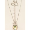 Кулон Xuping колір Родій з кр-ми Swarovski на ланцюжку Кристал Luminous Green довжина 42-46,5см фото №4 Кулон Xuping колір Родій з кр-ми Swarovski на ланцюжку Кристал Luminous Green довжина 42-46,5см фото №4